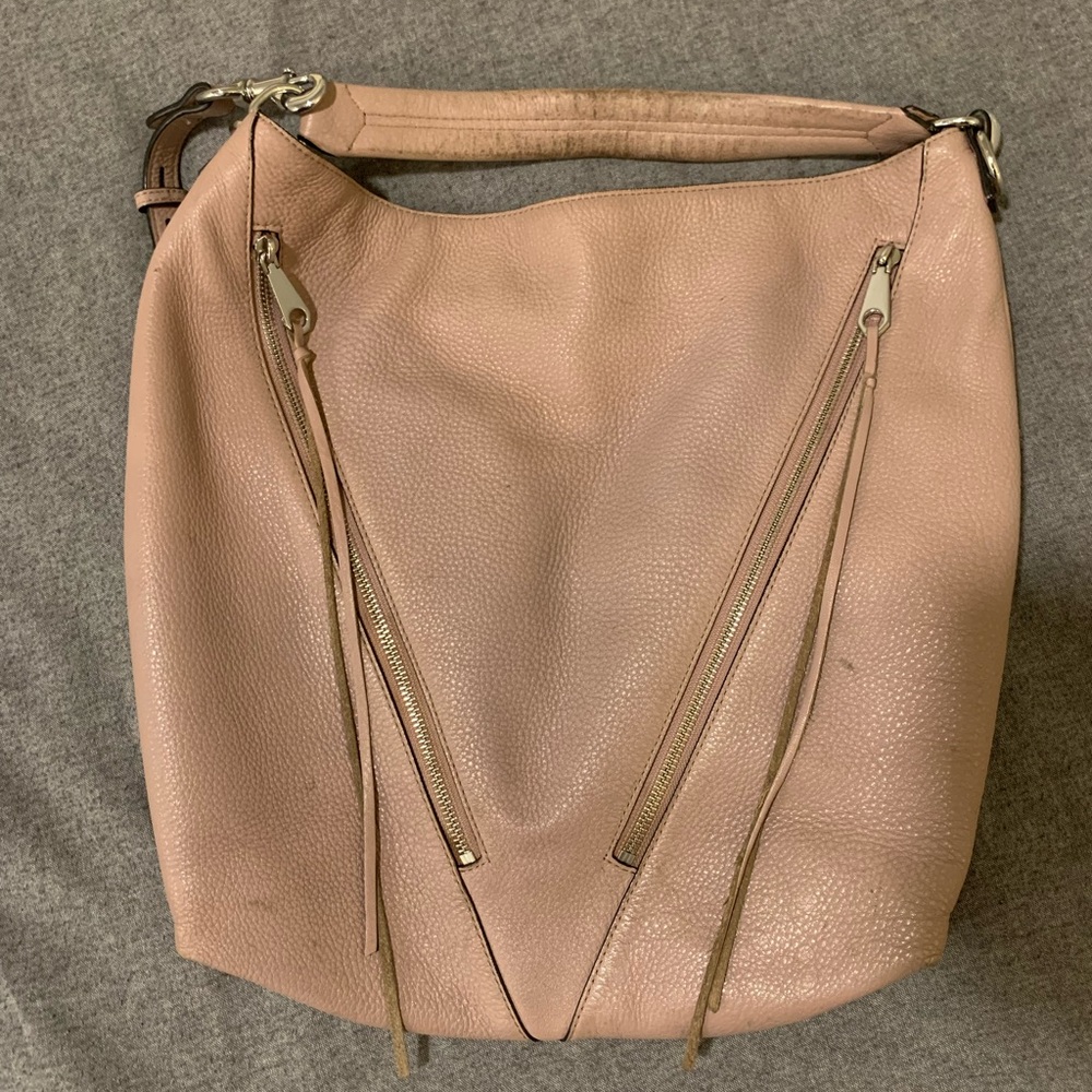 Rebecca Minkoff Moto Hobo Bag | Vintage Pink - Picture 3 of 10